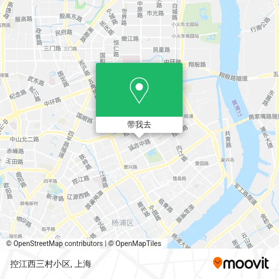 控江西三村小区地图
