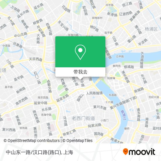 中山东一路/汉口路(路口)地图