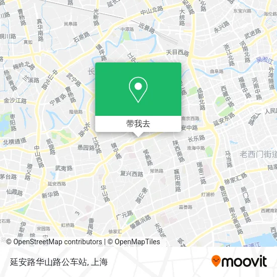 延安路华山路公车站地图