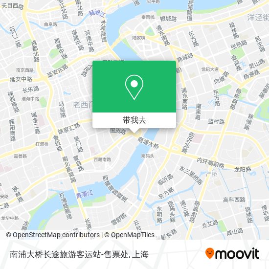 南浦大桥长途旅游客运站-售票处地图