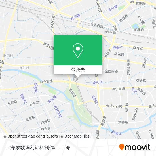 上海蒙歌玛利铝料制作厂地图