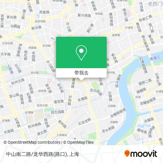 中山南二路/龙华西路(路口)地图