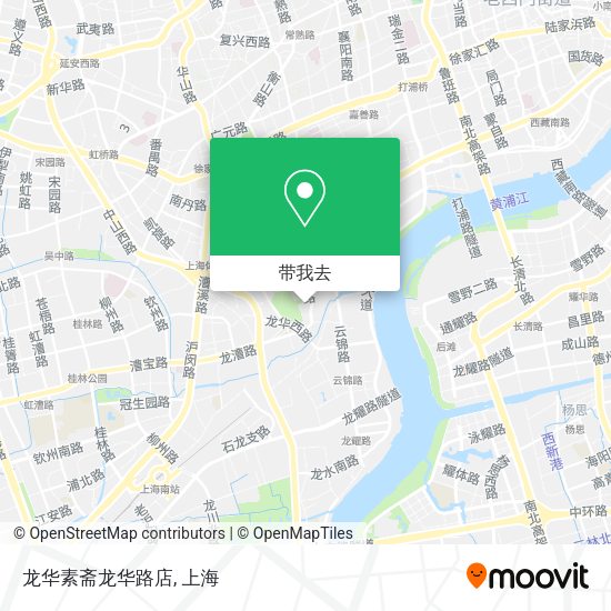 龙华素斋龙华路店地图