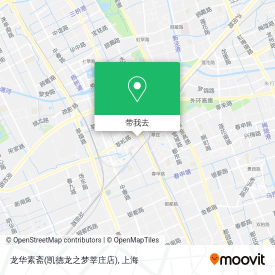 龙华素斋(凯德龙之梦莘庄店)地图