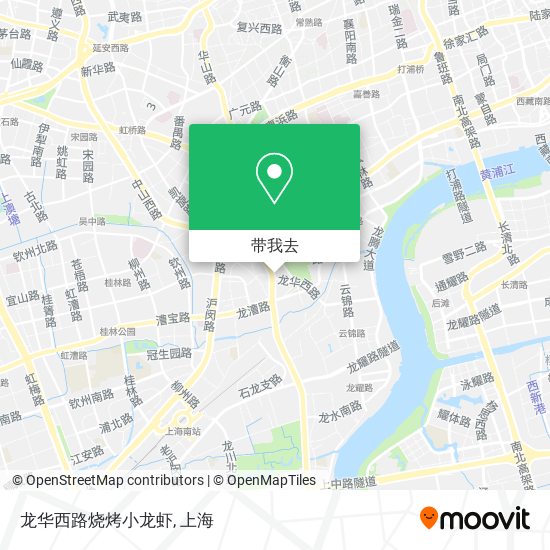 龙华西路烧烤小龙虾地图