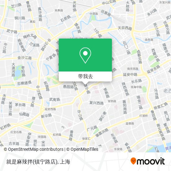 就是麻辣拌(镇宁路店)地图