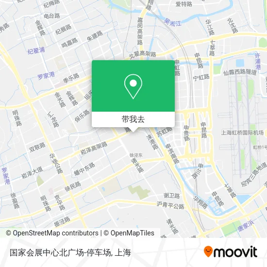 国家会展中心北广场-停车场地图