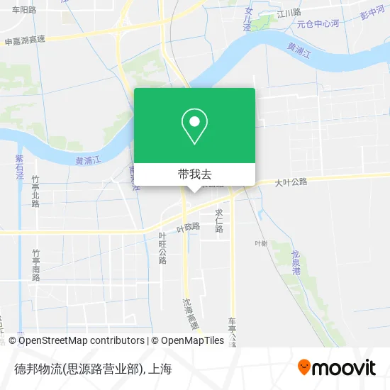 德邦物流(思源路营业部)地图