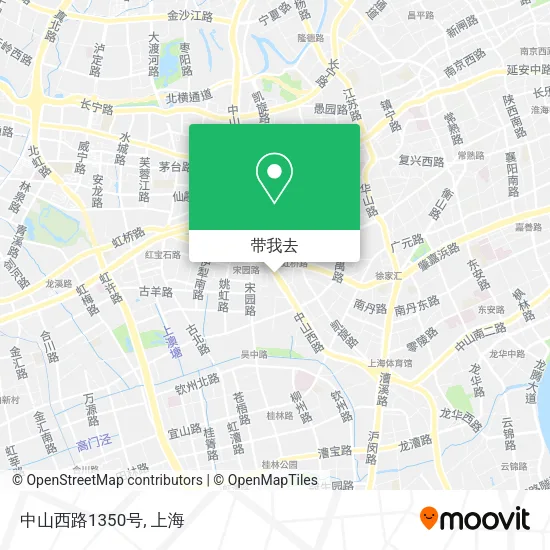 中山西路1350号地图