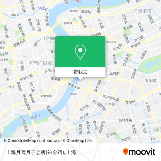 上海月喜月子会所(铂金馆)地图