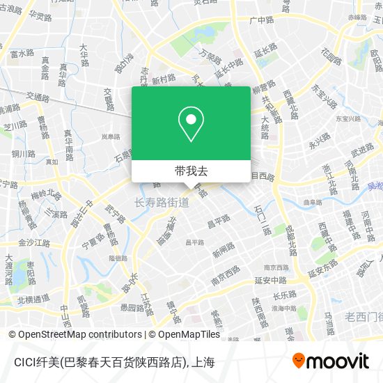 CICI纤美(巴黎春天百货陕西路店)地图