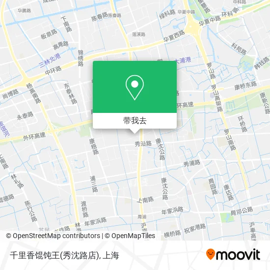 千里香馄饨王(秀沈路店)地图