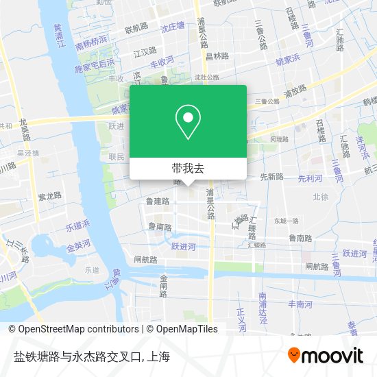盐铁塘路与永杰路交叉口地图