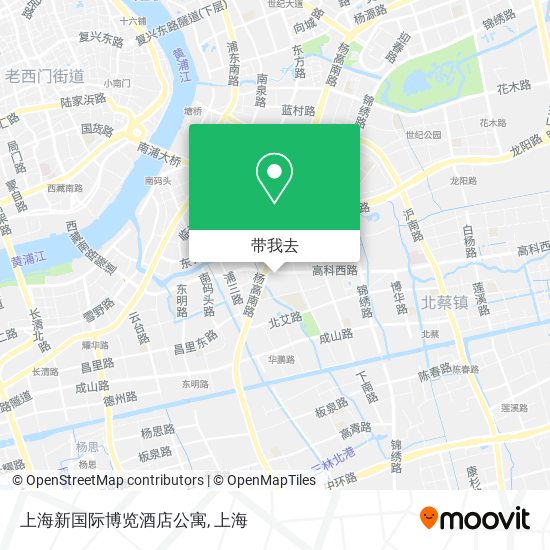 上海新国际博览酒店公寓地图