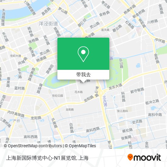 上海新国际博览中心-N1展览馆地图