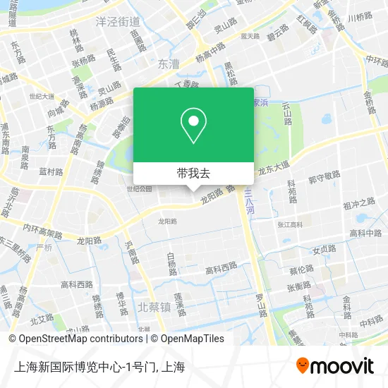 上海新国际博览中心-1号门地图