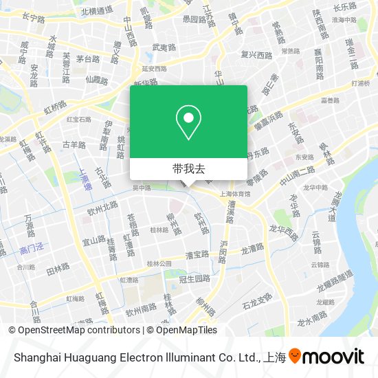 Shanghai Huaguang Electron llluminant Co. Ltd.地图