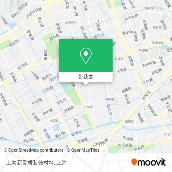 上海新灵桥装饰材料地图