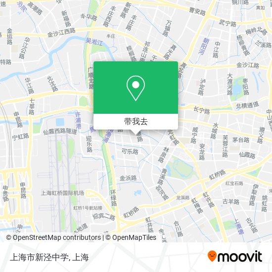 上海市新泾中学地图