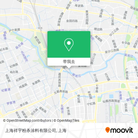 上海祥宇粉杀涂料有限公司地图
