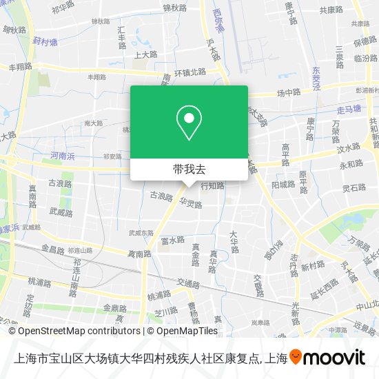 上海市宝山区大场镇大华四村残疾人社区康复点地图