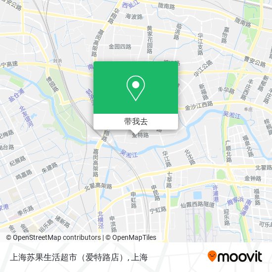 上海苏果生活超市（爱特路店）地图