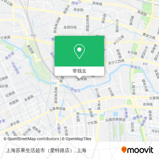 上海苏果生活超市（爱特路店）地图