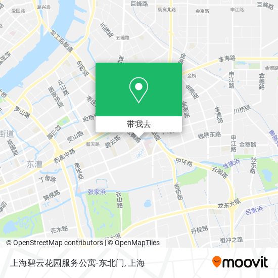 上海碧云花园服务公寓-东北门地图