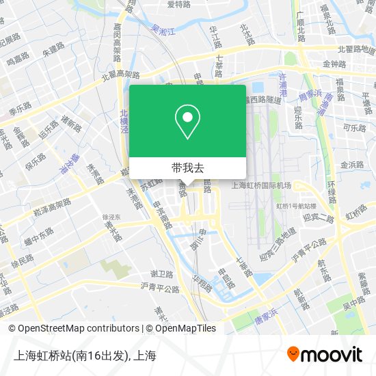 上海虹桥站(南16出发)地图