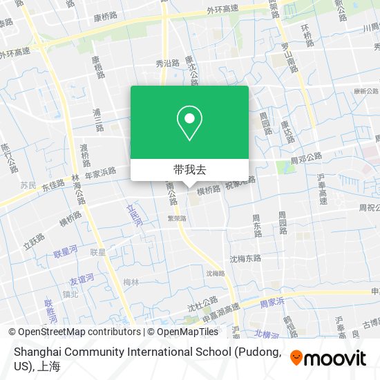 Shanghai Community International School (Pudong, US)地图