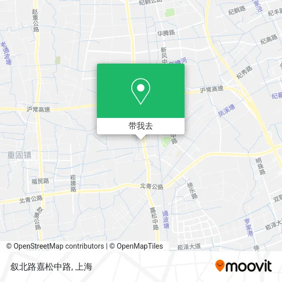 叙北路嘉松中路地图