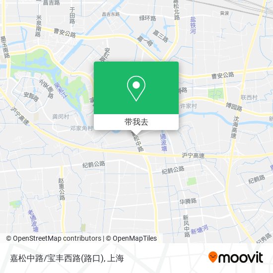 嘉松中路/宝丰西路(路口)地图