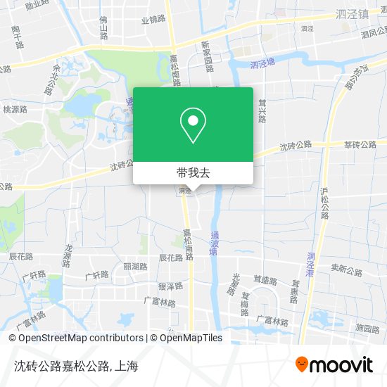 沈砖公路嘉松公路地图