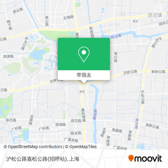 沪松公路嘉松公路(招呼站)地图