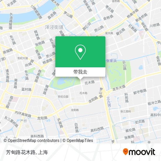 芳甸路花木路地图