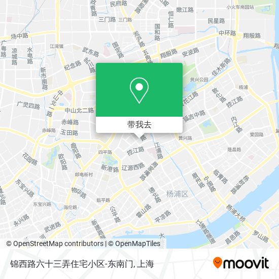 锦西路六十三弄住宅小区-东南门地图