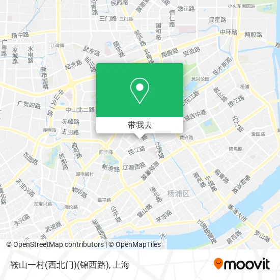 鞍山一村(西北门)(锦西路)地图