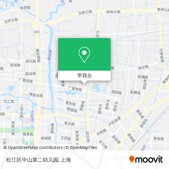 松江区中山第二幼儿园地图