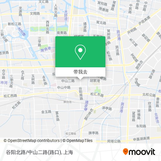 谷阳北路/中山二路(路口)地图