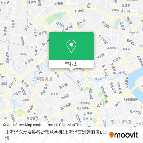 上海浦东发展银行货币兑换机(上海浦西洲际酒店)地图