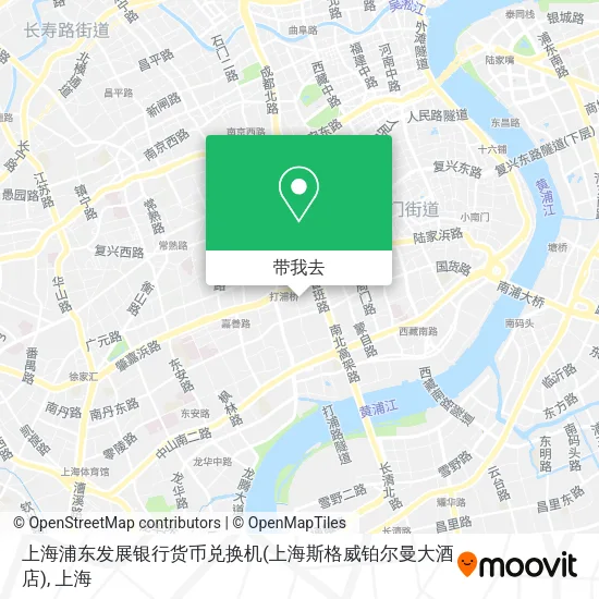 上海浦东发展银行货币兑换机(上海斯格威铂尔曼大酒店)地图