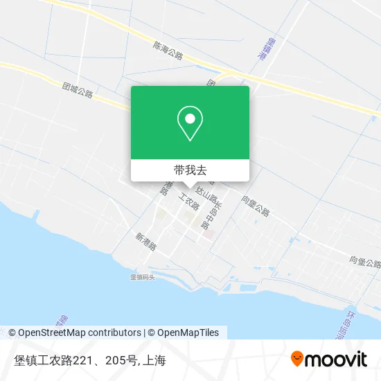 堡镇工农路221、205号地图
