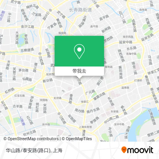 华山路/泰安路(路口)地图