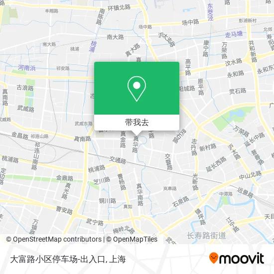 大富路小区停车场-出入口地图