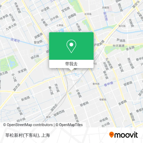 莘松新村(下客站)地图