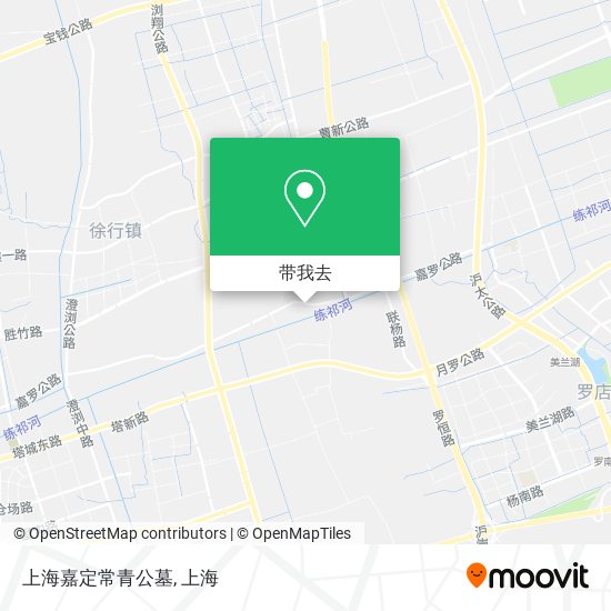 上海嘉定常青公墓地图