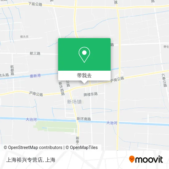 上海裕兴专营店地图