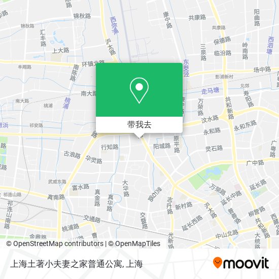 上海土著小夫妻之家普通公寓地图