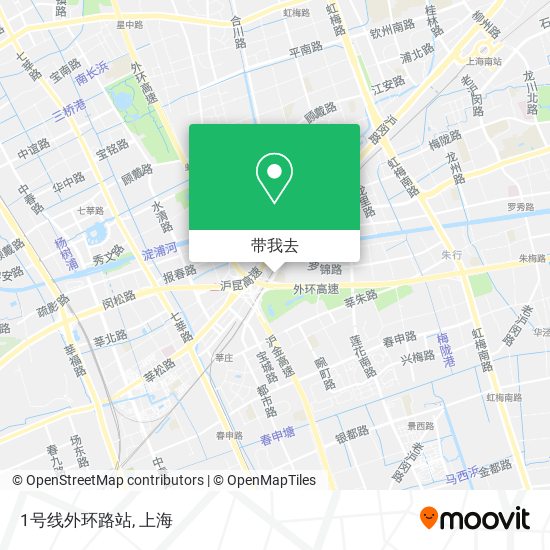 1号线外环路站地图