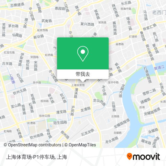上海体育场-P1停车场地图